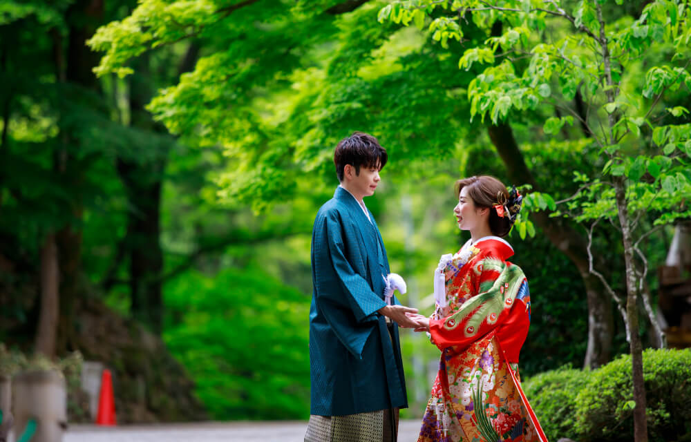 館内神殿や武田神社での厳かな挙式を…「和婚プラン」